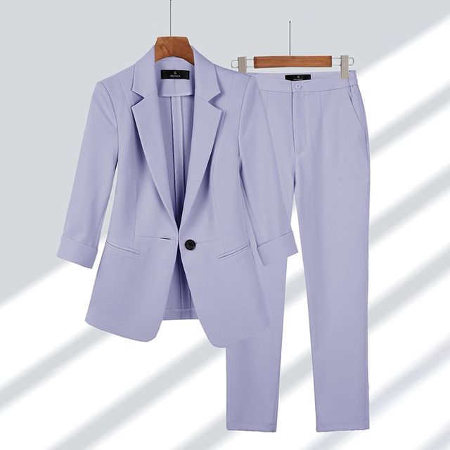 Dames blazer en broek – Elegante set voor zakelijke en casual gelegenheden