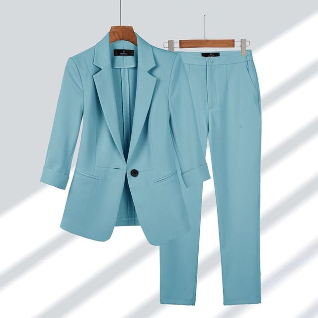 Dames blazer en broek – Elegante set voor zakelijke en casual gelegenheden