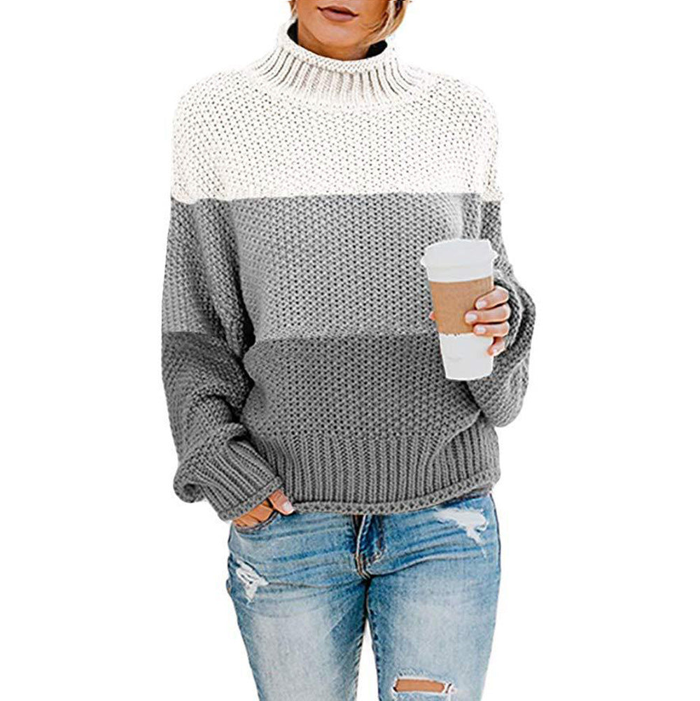 Damestrui hoge kraag – Warme trui met hoge hals en trendy design voor dames