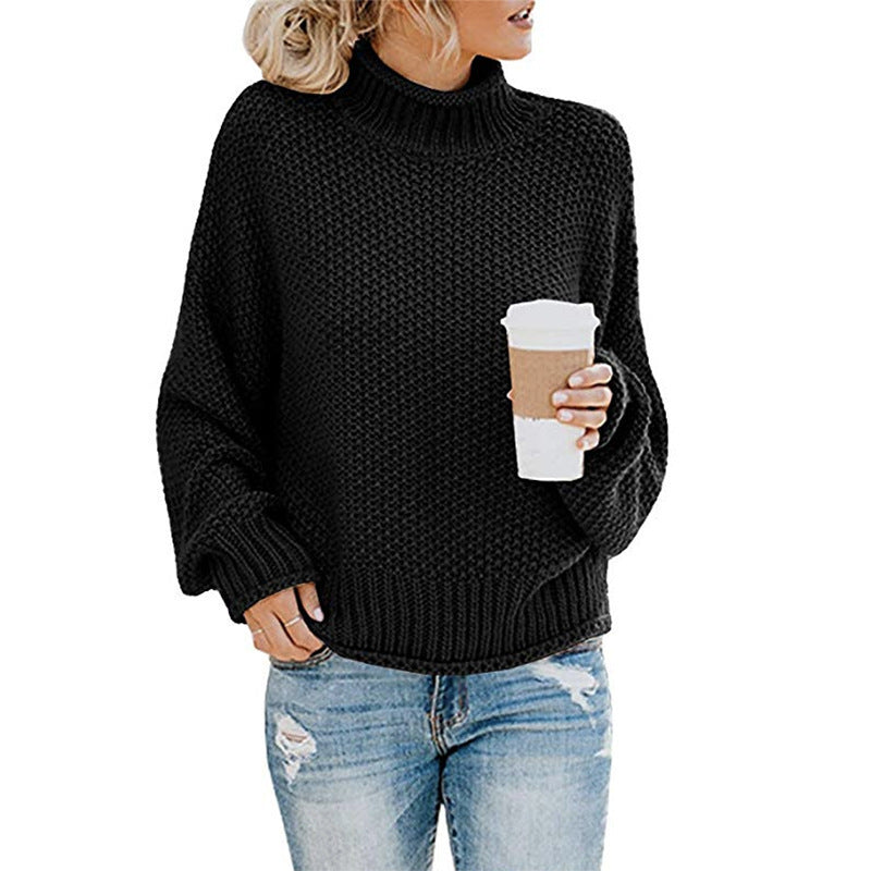 Damestrui hoge kraag – Warme trui met hoge hals en trendy design voor dames