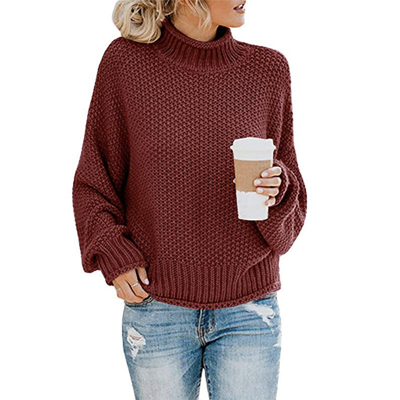 Damestrui hoge kraag – Warme trui met hoge hals en trendy design voor dames