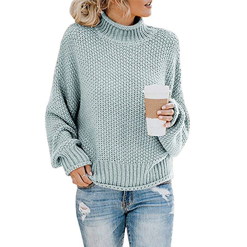 Damestrui hoge kraag – Warme trui met hoge hals en trendy design voor dames