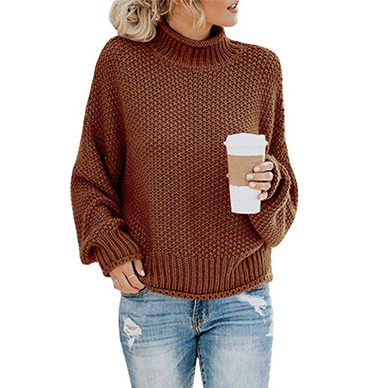 Damestrui hoge kraag – Warme trui met hoge hals en trendy design voor dames