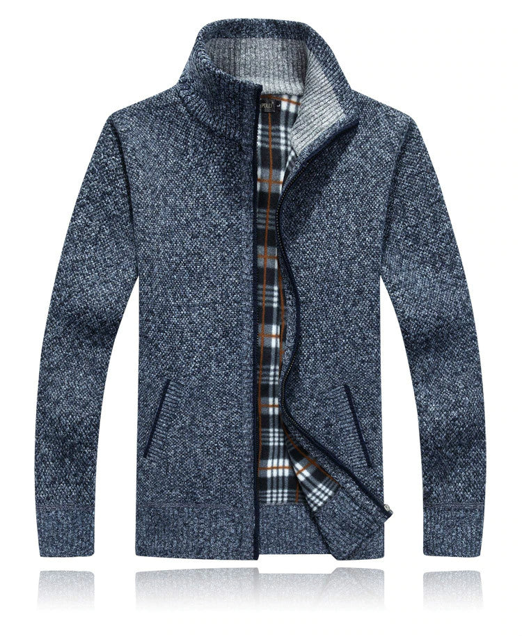 Heren cardigan met rits – Comfortabele en stijlvolle trui voor casual en sportief gebruik