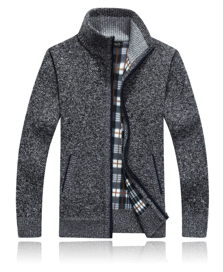 Heren cardigan met rits – Comfortabele en stijlvolle trui voor casual en sportief gebruik