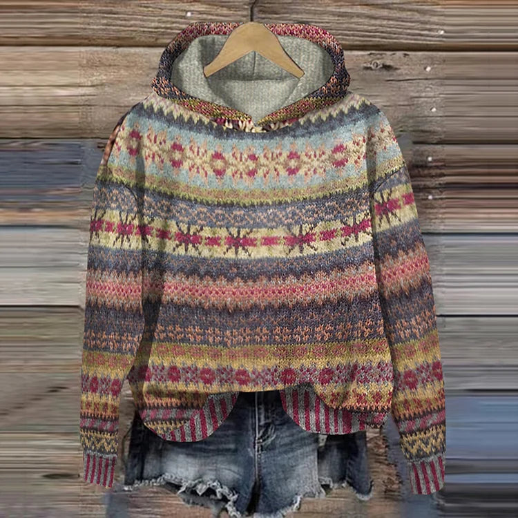 Cardigan dames – Gedrukte cardigan van zachte stof met lange mouwen en trendy design