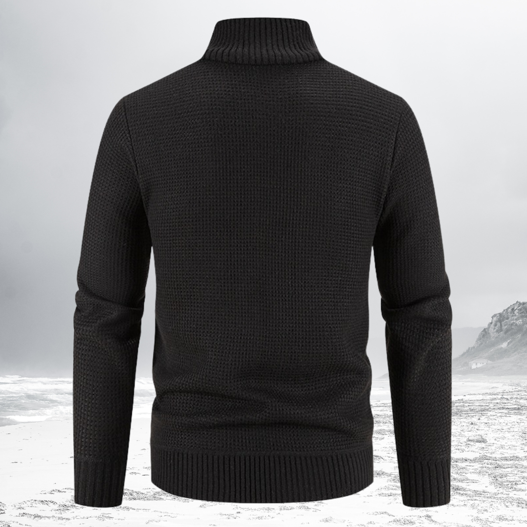 Gevoerde Heren Zip-Up Jas – Warme en stijlvolle jas voor heren met rits