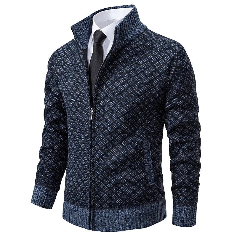 Heren Trui Col – Warme gebreide trui met col voor casual en formele stijl