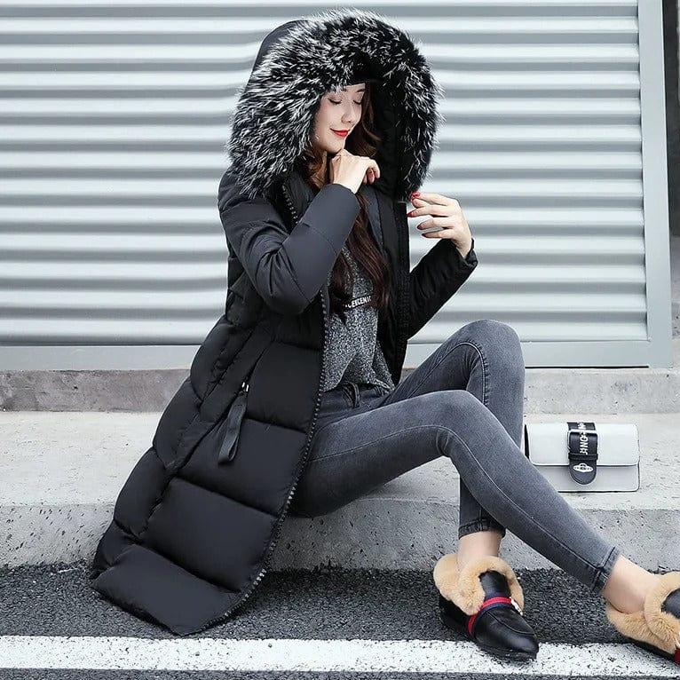 Mantel met Capuchon Dames – Elegante Waterdichte Winterjas voor Koud Weer