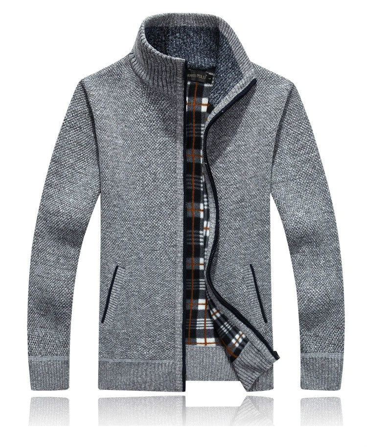 Heren cardigan met rits – Comfortabele en stijlvolle trui voor casual en sportief gebruik