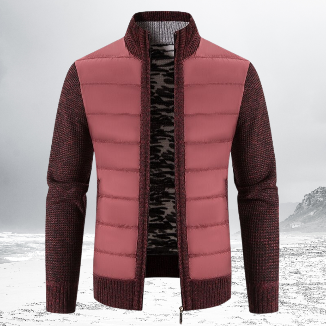 Gevoerde Heren Zip-Up Jas – Warme en stijlvolle jas voor heren met rits