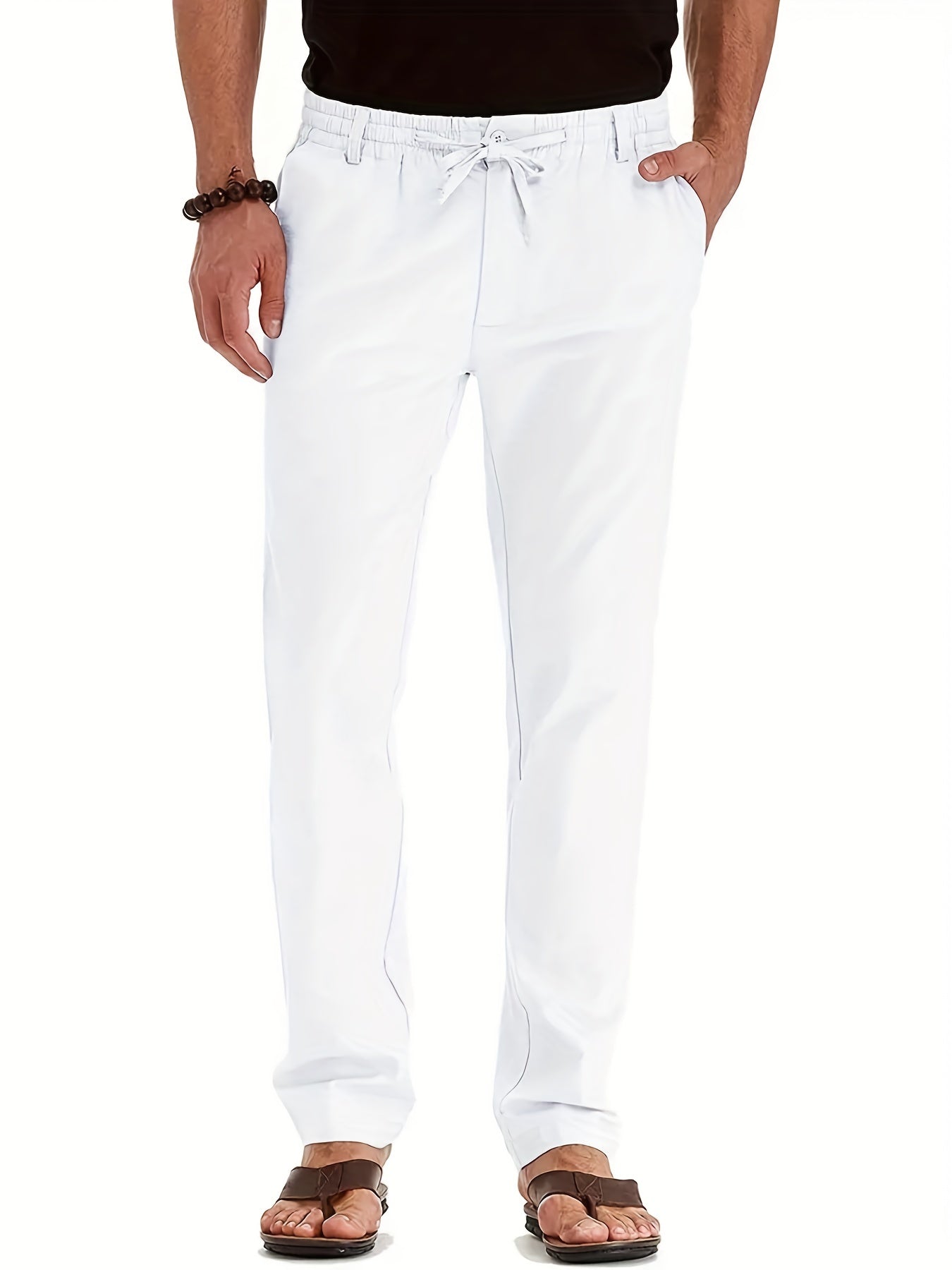 Broek voor heren met trekkoord – Comfortabele casual broek met elastische taille