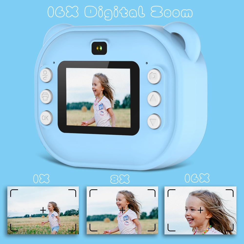 Instantcamera met Printer Draagbare Inktloze Fotoprinter Compact