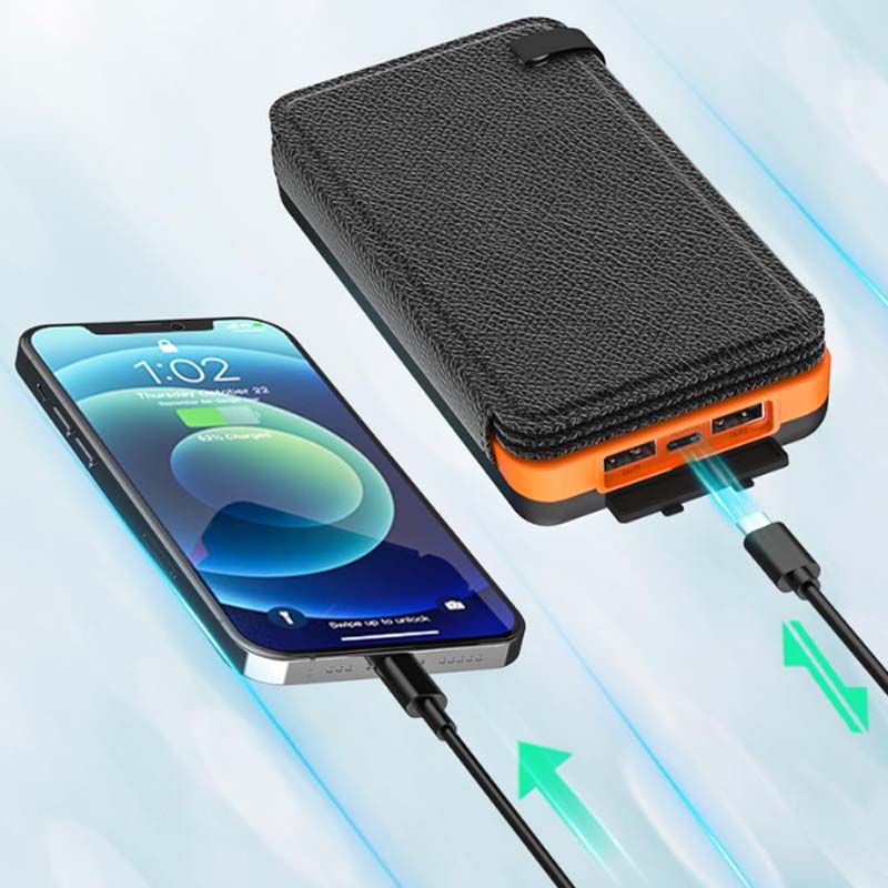 25000mAh zonne- powerbank snelladen