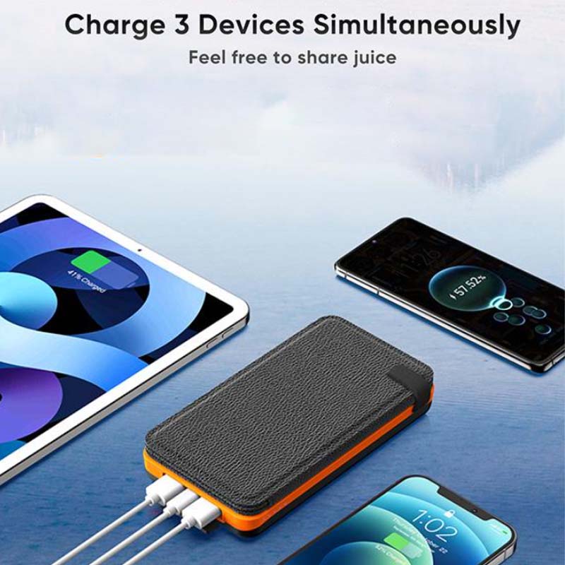25000mAh zonne- powerbank snelladen
