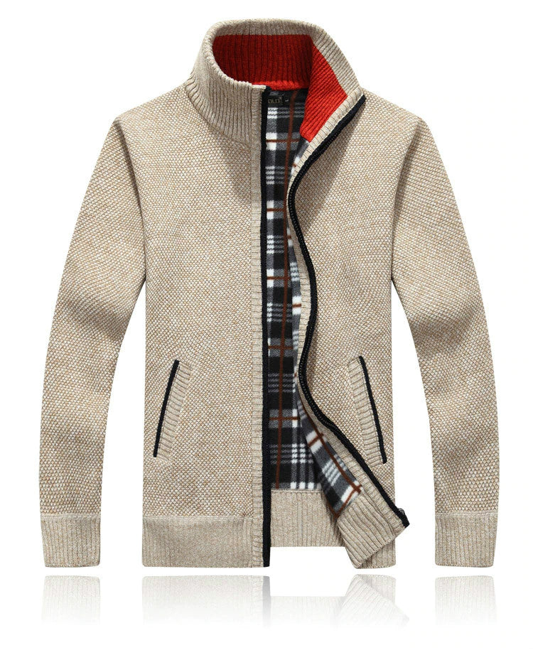 Heren cardigan met rits – Comfortabele en stijlvolle trui voor casual en sportief gebruik