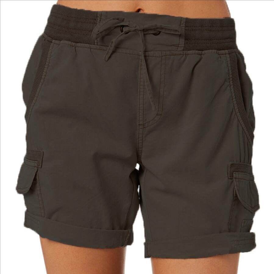 Korte cargo shorts dames – Utility shorts met zakken en comfortabele pasvorm