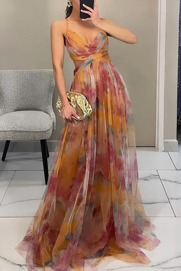 Giselle – Elegante jurk met bloemenprint voor speciale gelegenheden