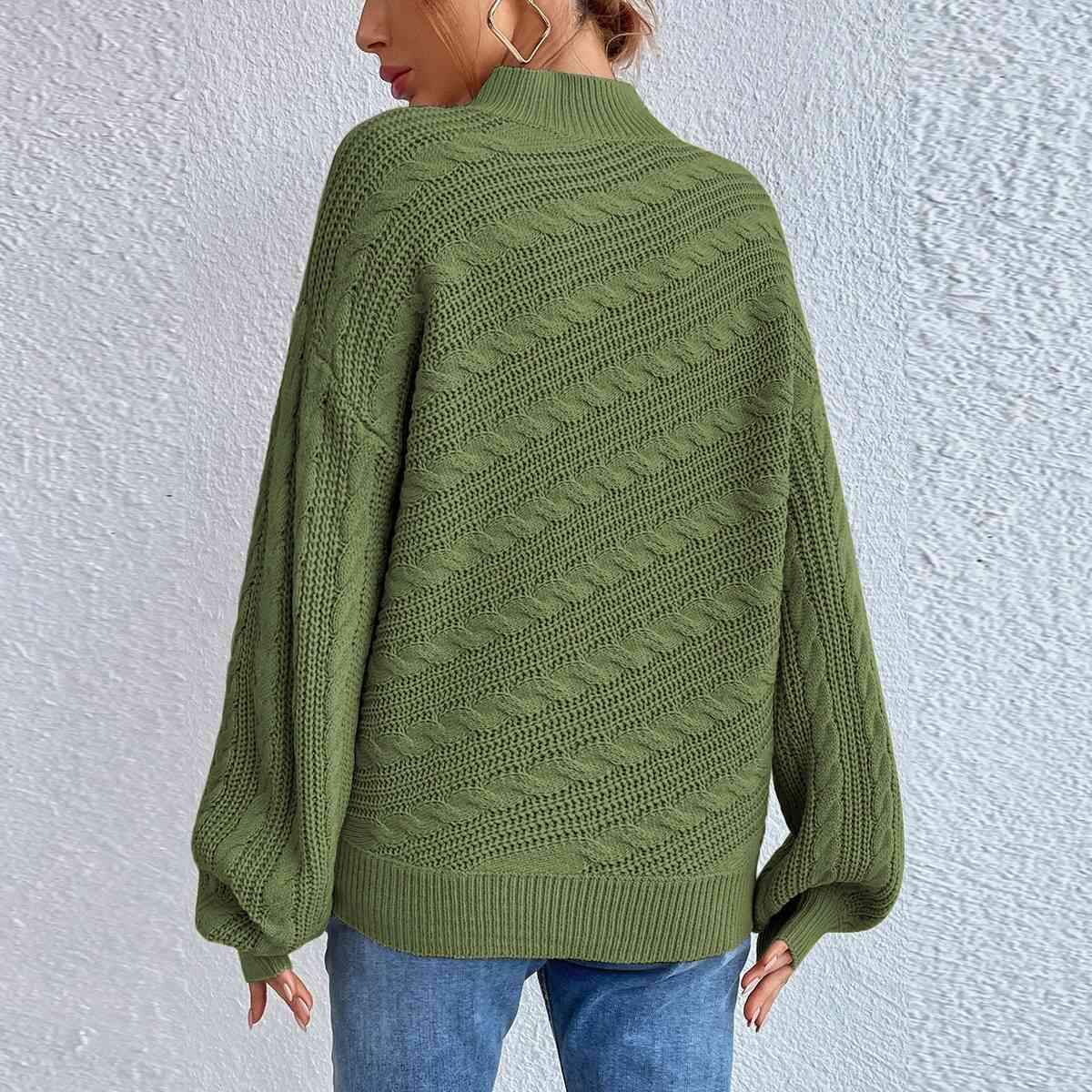 Coltrui dames – Elegante trui met kabelpatroon voor herfst en winter