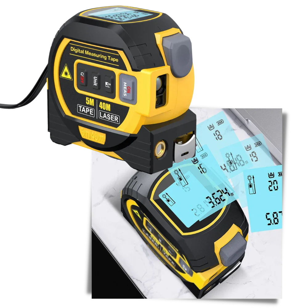 3-in-1 Laser Rolmeter Volume Meetgereedschap 40M