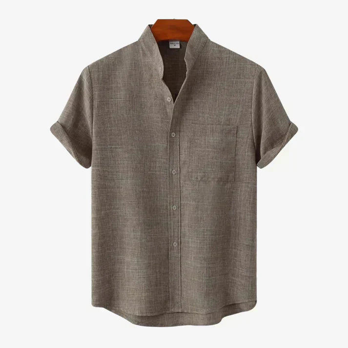 Heren Casual Hemd met Knopsluiting – Stijlvol en Comfortabel Katoenen Overhemd