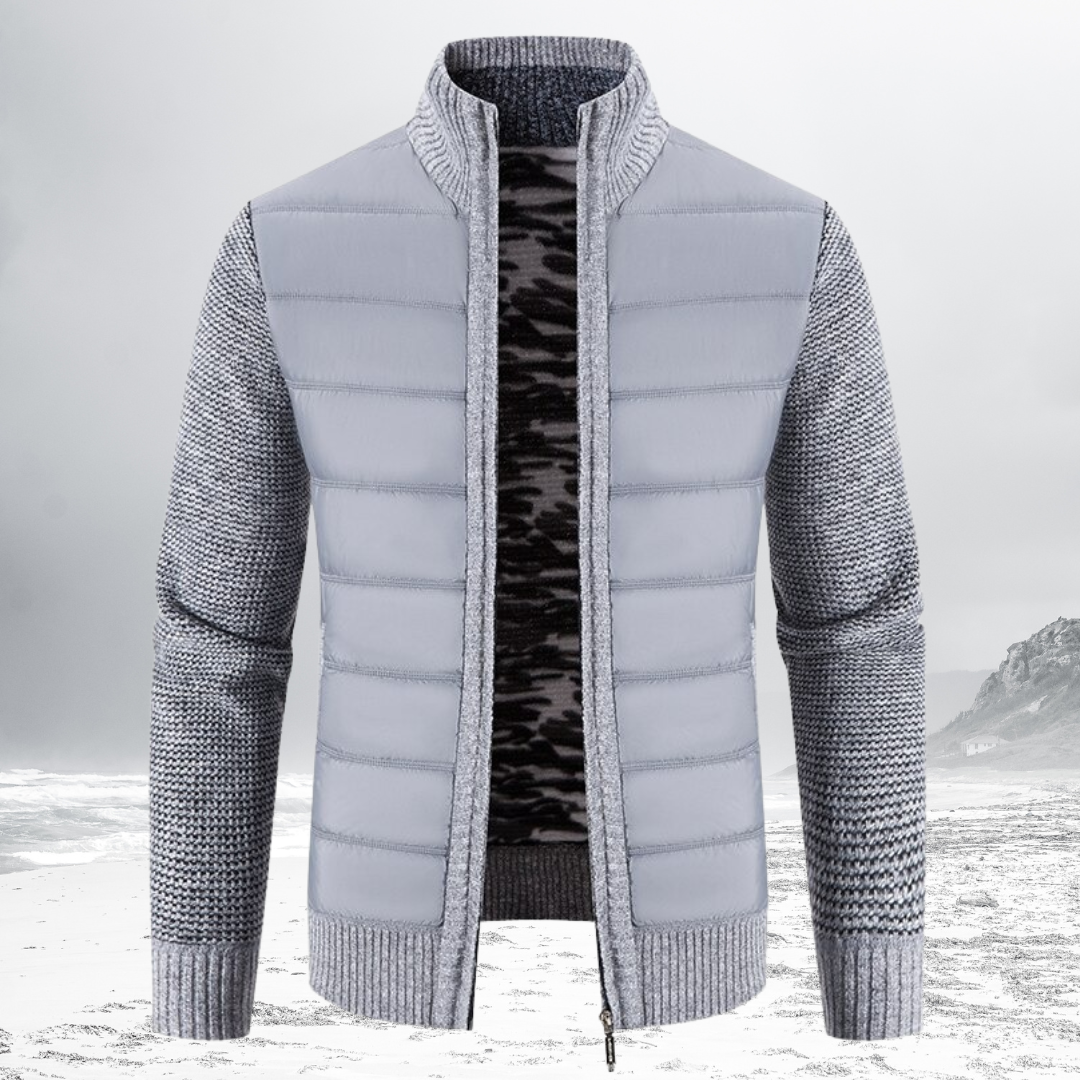 Gevoerde Heren Zip-Up Jas – Warme en stijlvolle jas voor heren met rits