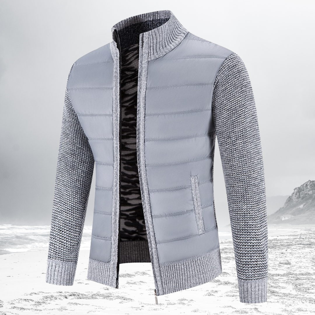 Gevoerde Heren Zip-Up Jas – Warme en stijlvolle jas voor heren met rits