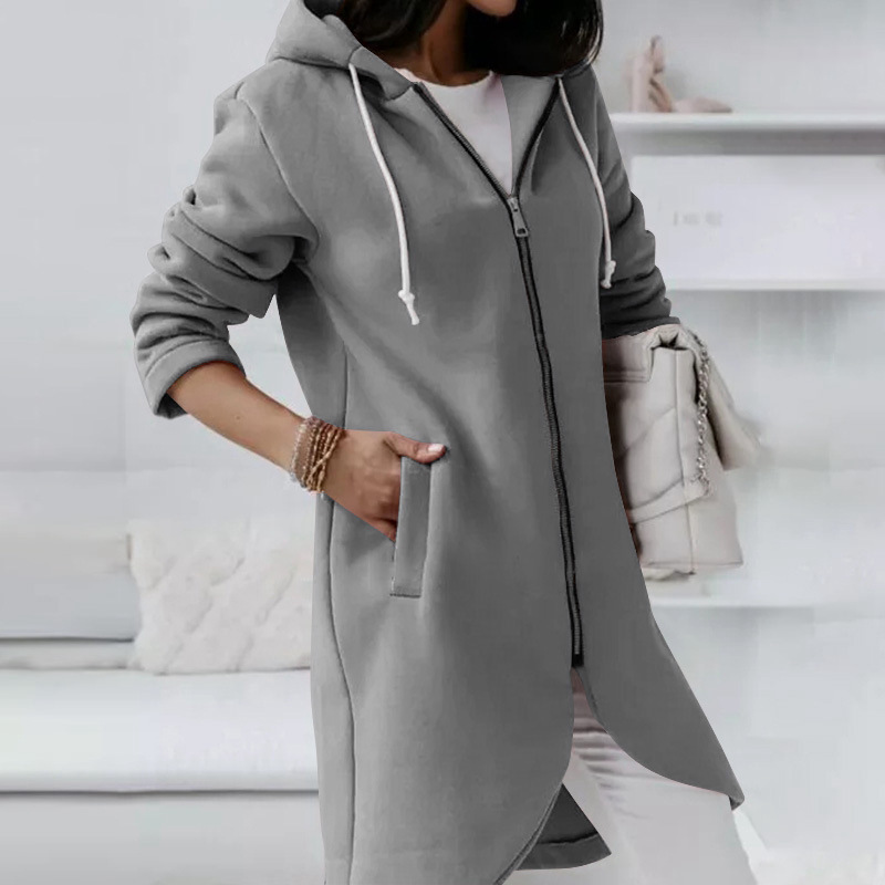 Kapuzenjack voor dames – Comfortabele ritsjack met trendy design en zachte stof