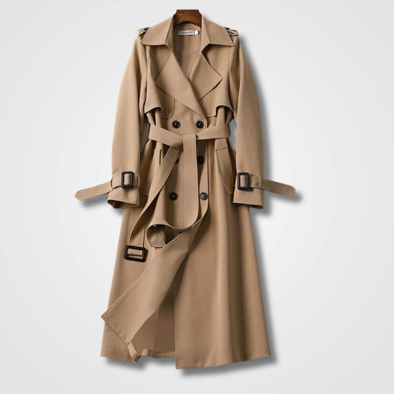 Trenchcoat Dames – Elegante lange jas van hoogwaardige stof voor elke gelegenheid
