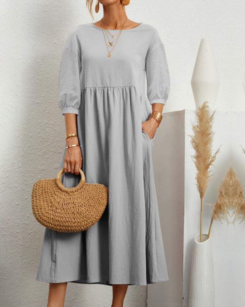 Maxi-jurk dames – Elegante lange jurk met comfortabele pasvorm voor elke gelegenheid