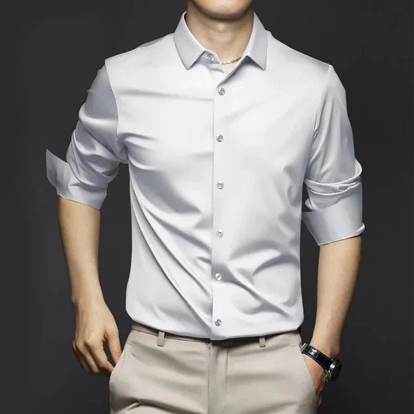 Langarmshirt voor Heren – Kraag T-shirt van Katoen, Casual en Comfortabel