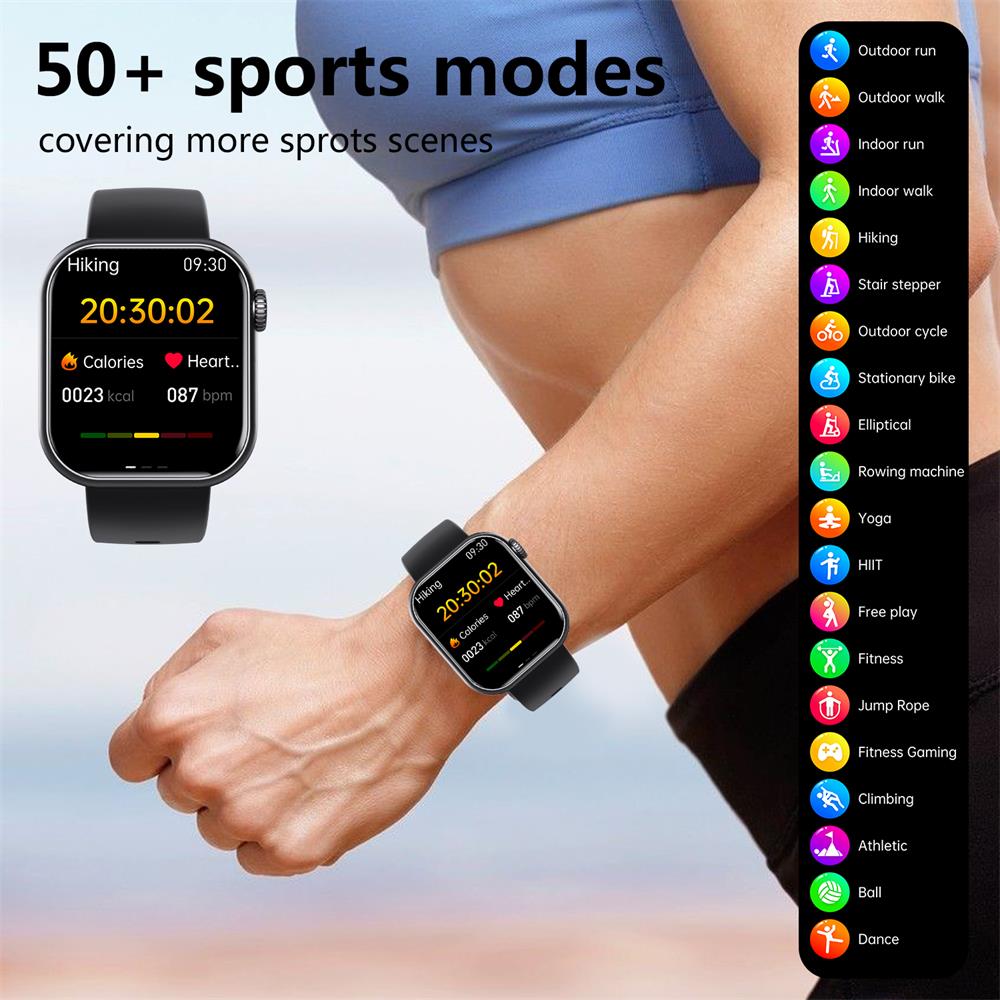 Slimme Horloge Bloedglucose Bloeddruk Hartslagmonitor Fitness Tracker