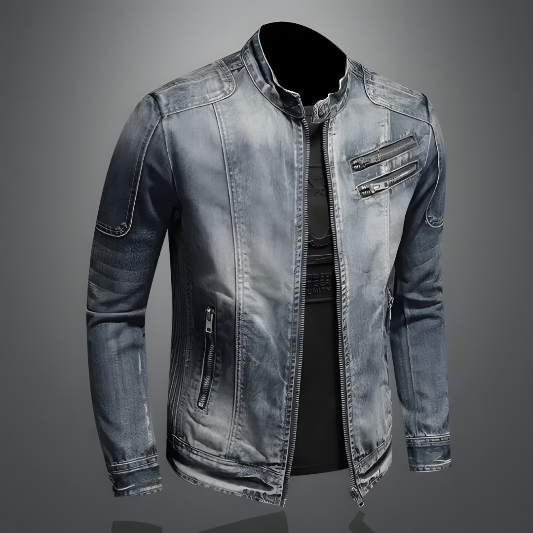 Jeansjack heren met rits – Stijlvol denim jack voor casual en formele outfits