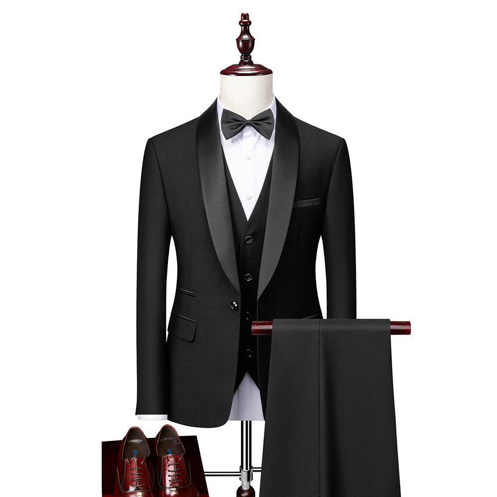 Slim Fit Heren Pak-Set – 3-delig Kostuum voor Formele Gelegenheden