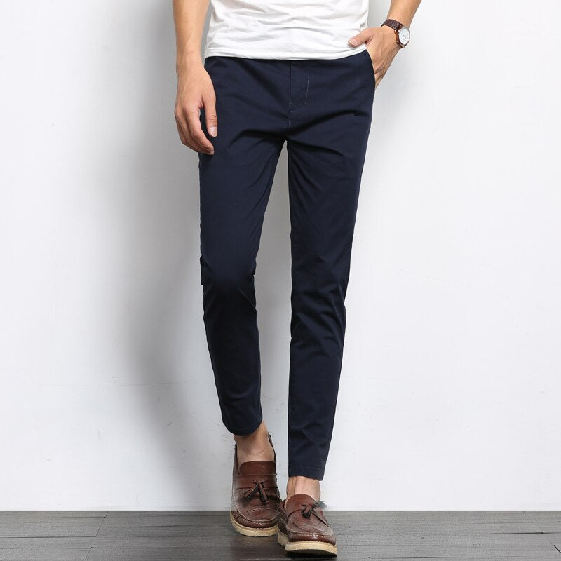 Slim-Fit-Broek Heren – Stijlvolle Slim-Fit Chino van Katoen voor Casual en Formeel Gebruik