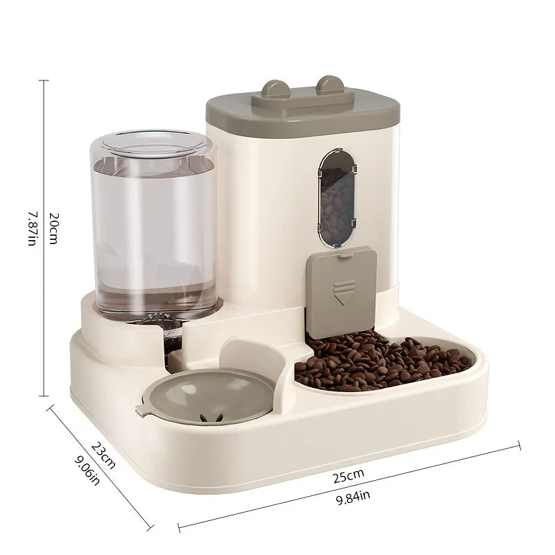 Huisdierenvoerbak met Waterdispenser voor Honden en Katten