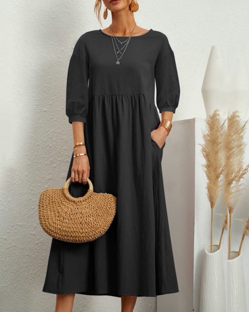 Maxi-jurk dames – Elegante lange jurk met comfortabele pasvorm voor elke gelegenheid