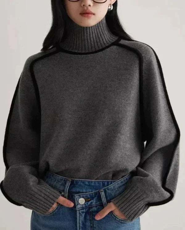 Rollkragenpullover dames – Stijlvolle trui van wol voor herfst en winter
