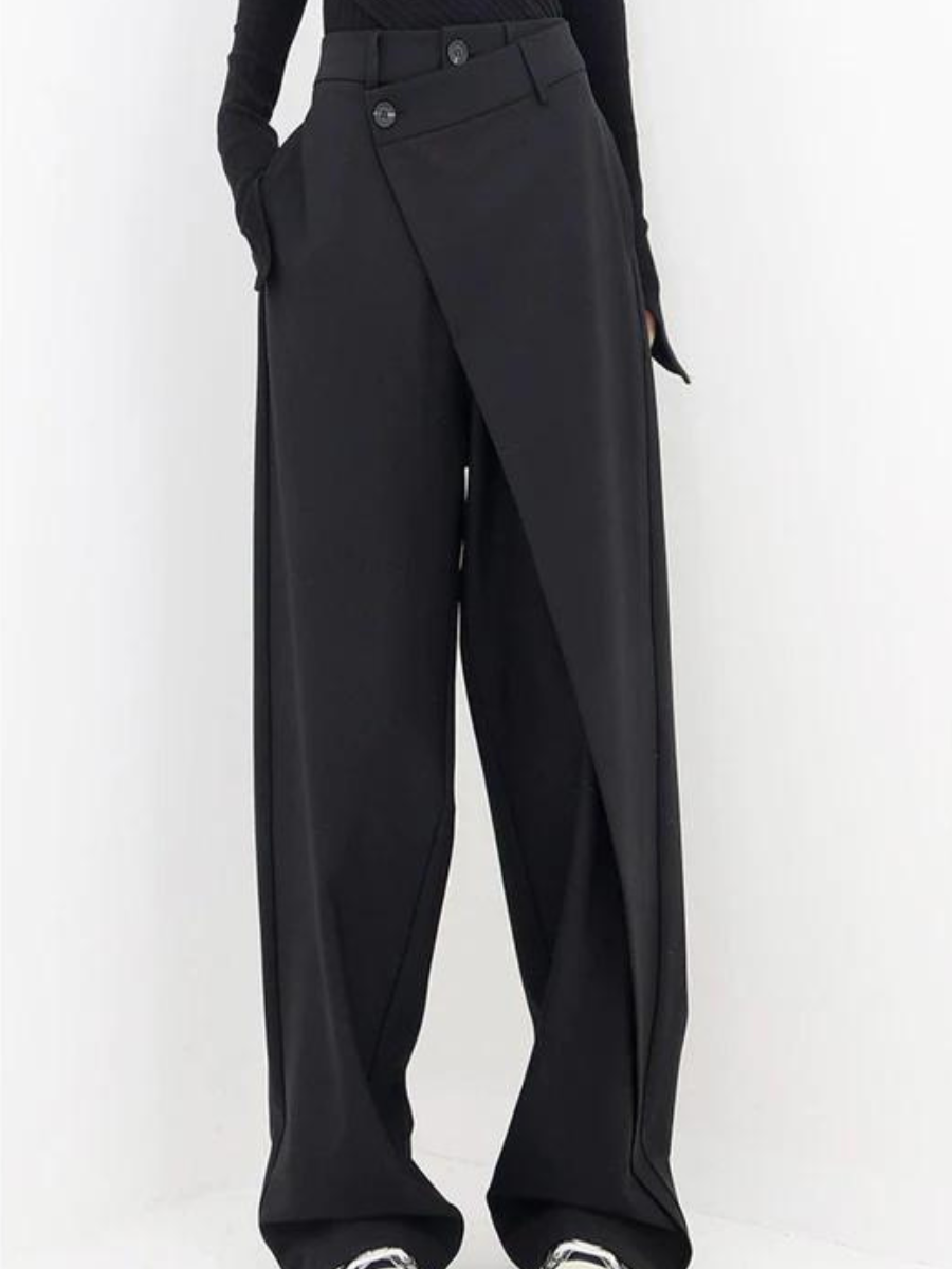 Asymmetrische broek dames – Wijde pijpen, trendy design voor casual en feestelijke gelegenheden