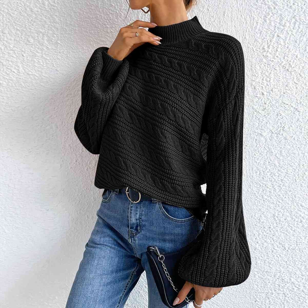 Coltrui dames – Elegante trui met kabelpatroon voor herfst en winter