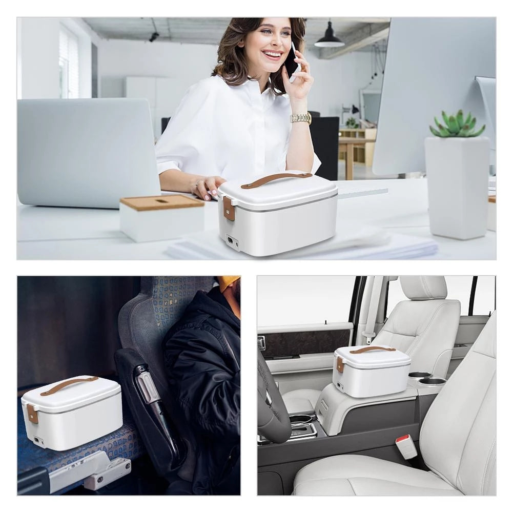 3-in-1 Elektrische Lunchdoos met Warmhoudfunctie