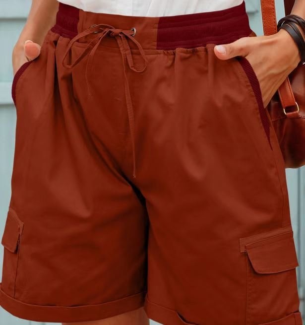 Korte cargo shorts dames – Utility shorts met zakken en comfortabele pasvorm