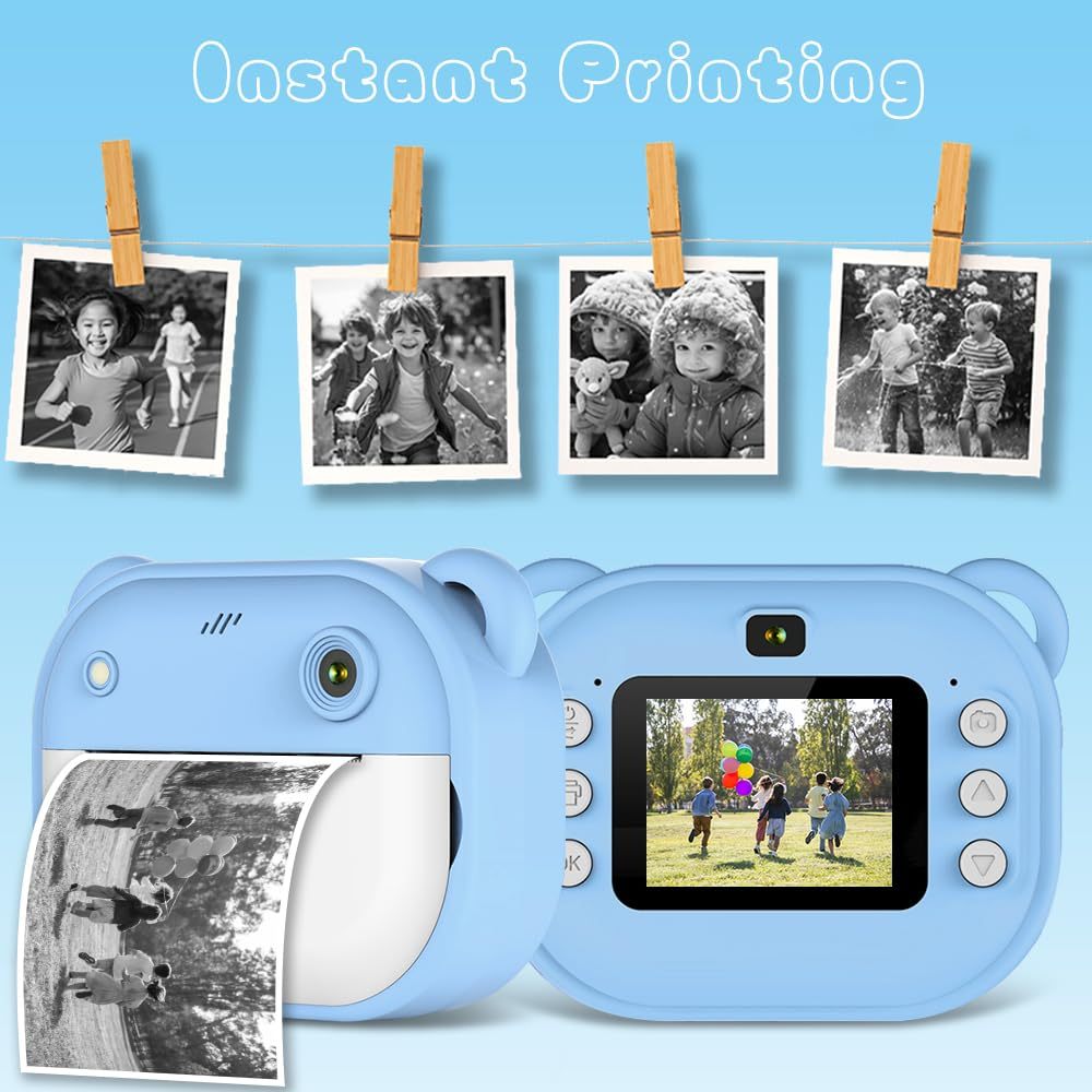 Instantcamera met Printer Draagbare Inktloze Fotoprinter Compact