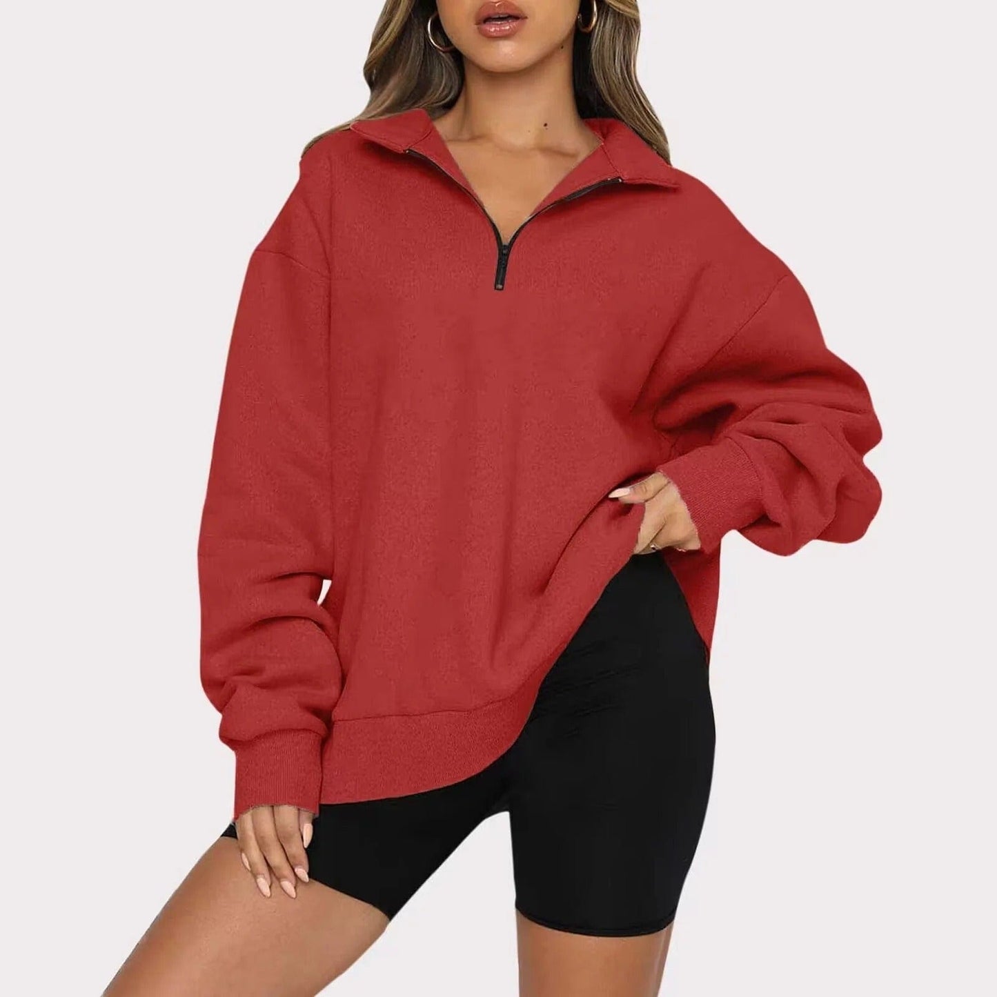 Casual Dames Trui - Zip-up Trui van Ademend Katoen voor Elke Gelegenheid