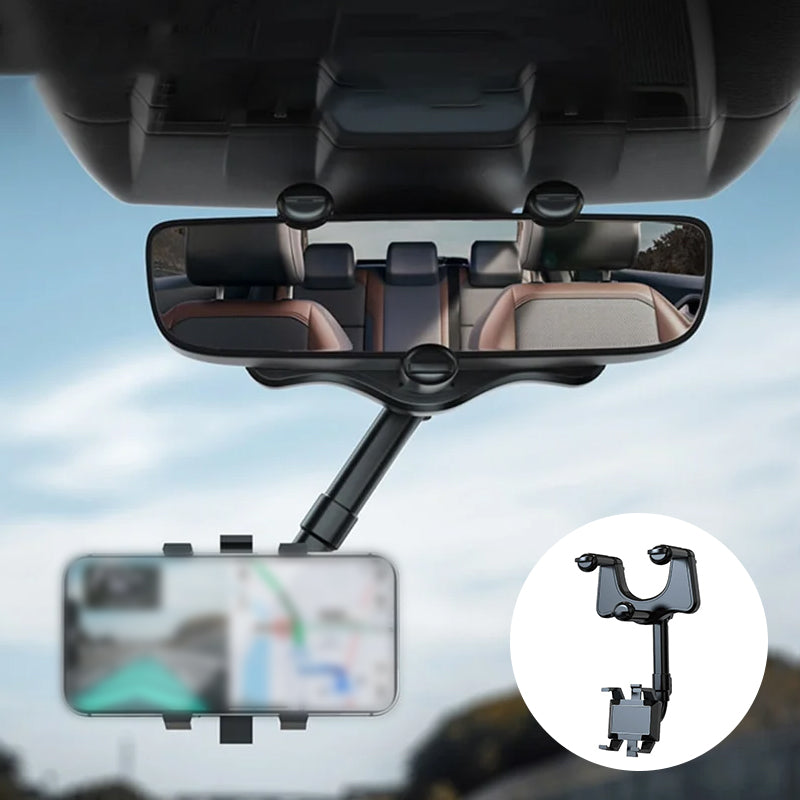 360° Draaibare Auto Spiegel Telefoonhouder