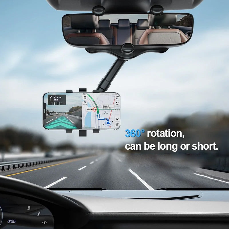 360° Draaibare Auto Spiegel Telefoonhouder