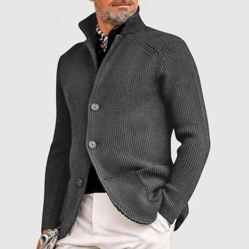Heren Trui – Comfortabele Strickjacke van Wol voor Casual en Formeel