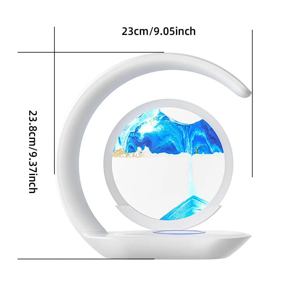 3D Tafellamp met Draadloze Oplader