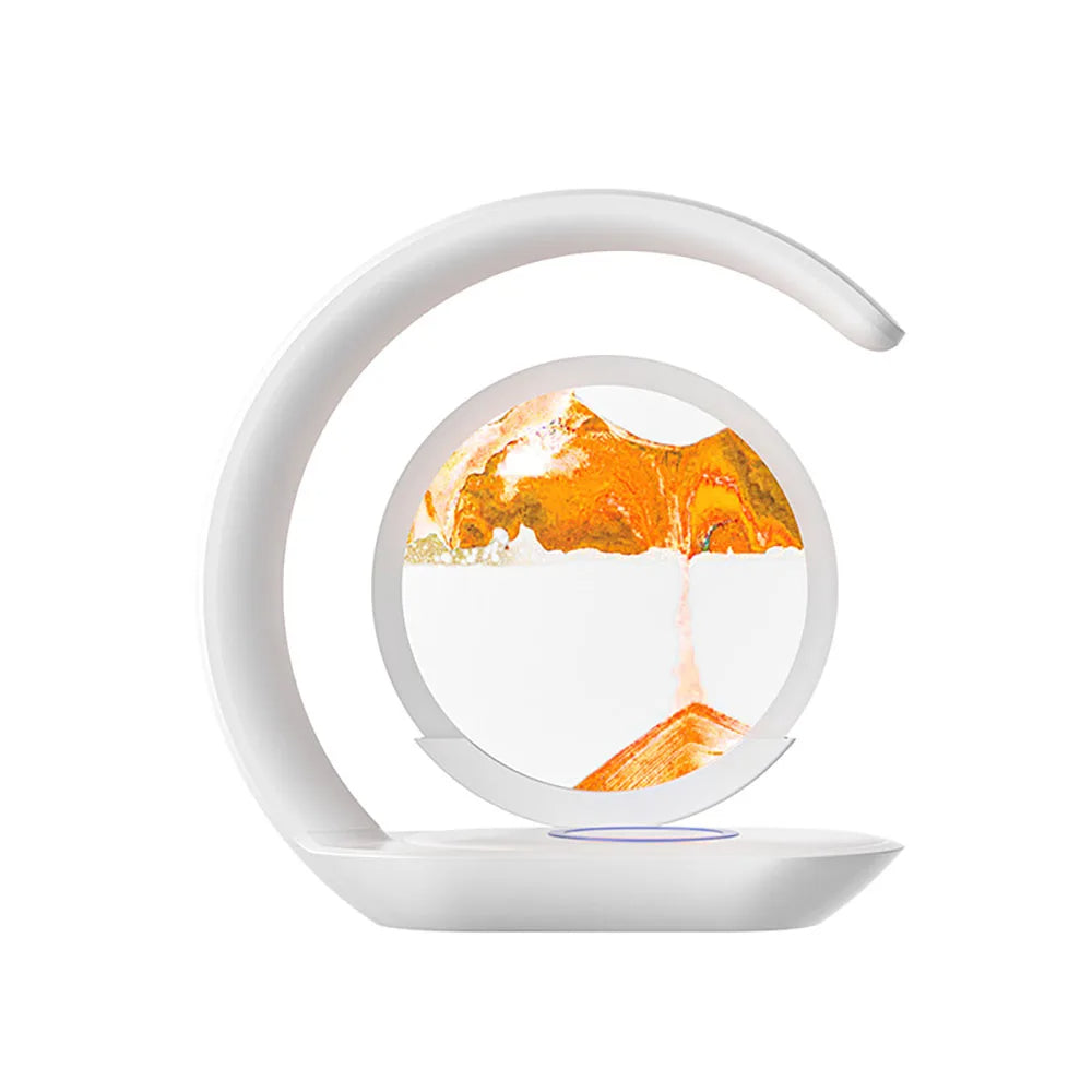3D Tafellamp met Draadloze Oplader
