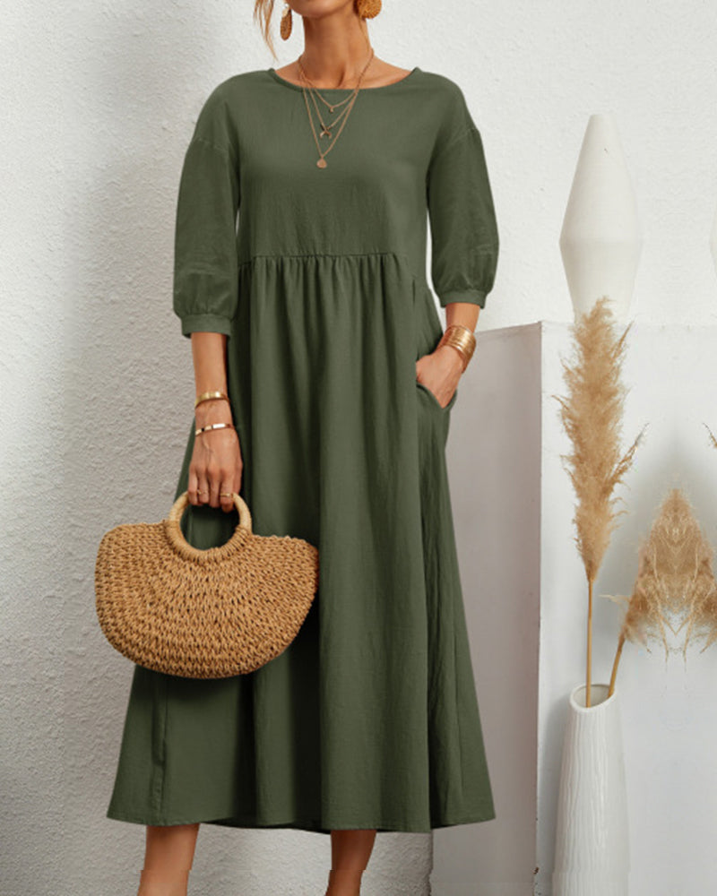 Maxi-jurk dames – Elegante lange jurk met comfortabele pasvorm voor elke gelegenheid